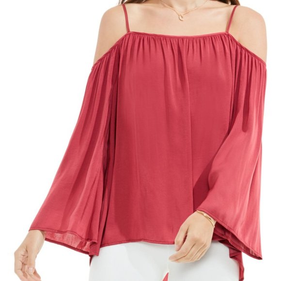 💎2for$15💎 Vince Camuto - Off the Shoulder Blouse - Blue - XS - Picture 4 of 4